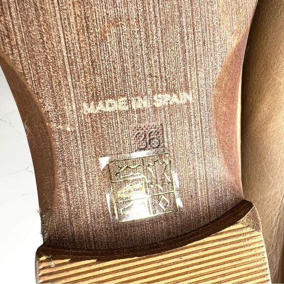 Free People Royale D’Orsay Pointed Toe Leather Flats 36/6 Taupe - Picture 13 of 16